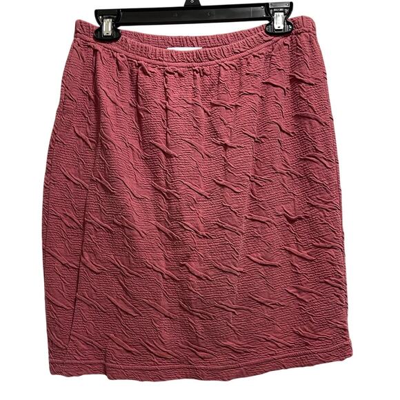 Campagnie Internationale Express Vintage Pink Textured Skirt - Size Medium - Picture 1 of 5